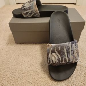 AllSaints Signet Neoprene Slides